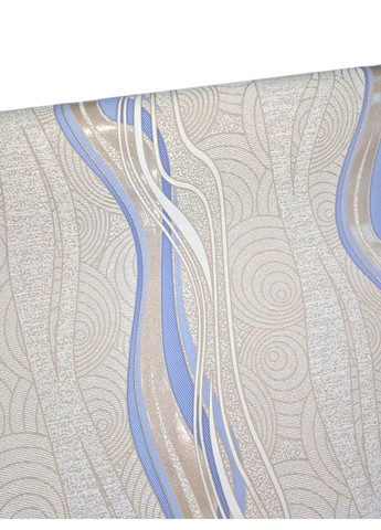 Обои виниловые на флизелиновой основе 10,05×1,06м 3726-03,бежевые с узором для спальни,гостиной,коридора,офиса Слов'янські шпалери (340275498)