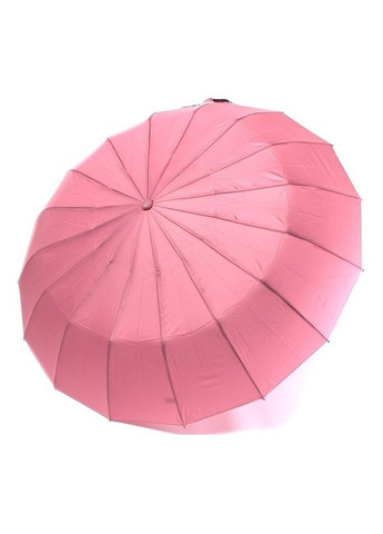 Зонт автомат женский №918 однотонный на 16 спиц Розовый Toprain (280915923)