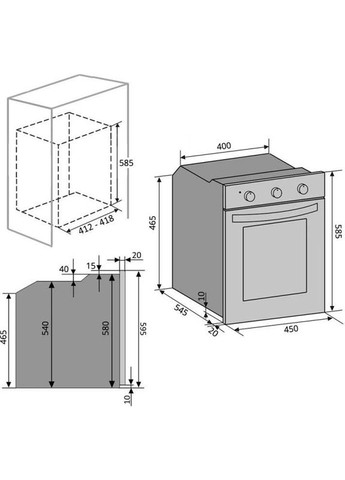 Духовой шкаф OSAKA 6 MT (BKX) Ventolux (366828137)