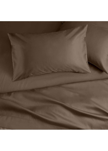 Євро постіль сатин з простирадлом на гумці MOUSSE 200х220 см Cosas (307477843)