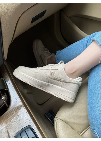 КРОСІВКИ ЖІНОЧІ NIKE AIR FORCE 1 FOSSIL STUSSY НАЙК АІР ФОРС 1 No Brand комбіновані демісезони (391967877)
