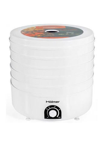 Сушарка для овочів та фруктів 520ВТ 5 піддонів висотою 4 см і діаметром 38,5 Hölmer HFD-52W (369401236)