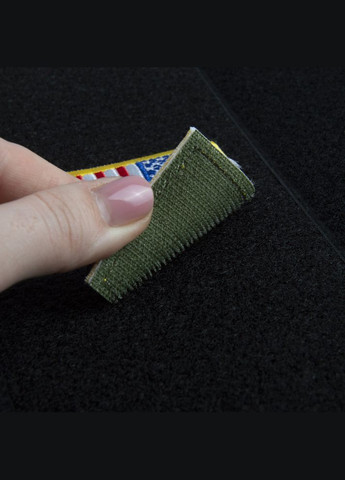 Набір шевронів 2 шт на липучці Прапор США 5х8 см вишитий патч нашивка нашивка шеврон Америки IDEIA (275870188)