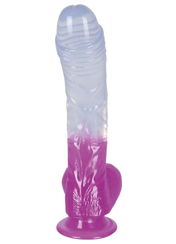Фаллоимитатор с мошонкой на присоске - Ready Mate Clear/Lila Drive Orion (322183641)