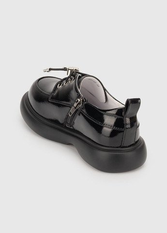 Черные туфли закрытые для девочки 386-49 черный (2000990689917d)(sc) shop (2000990689917) Stepln
