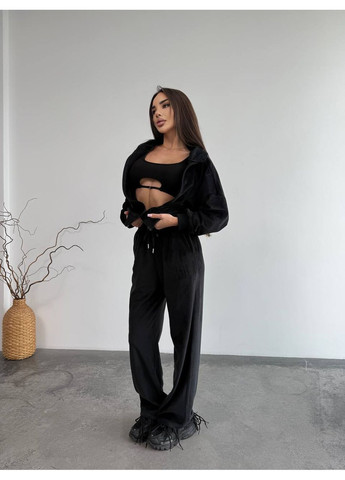 Женский велюровый костюм на меху – стиль и тепло в одном No Brand (365804787)