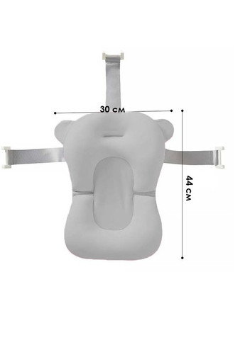 Матрас коврик в ванную Bestbaby 330 Gray для ребенка с креплениями 10 шт. Baby Best (362027266)