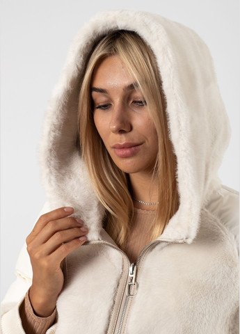 Молочний зимній Пуховик MissLynx