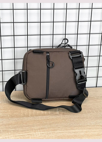 Сумка трансформер 3в1 (сумка через плече, нагрудна - слінг, бананка) для чоловіків та жінок, Коричневий Famk (328294828)