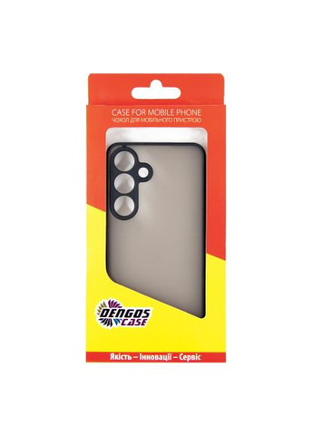 Чохол до мобільного телефона (DG-TPU-MATT-147) DENGOS Matte Samsung Galaxy S24+ Black (366156978)