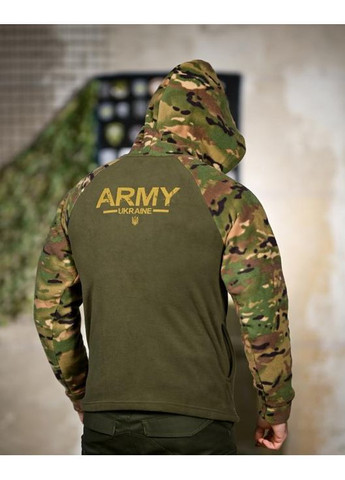 Армійська чоловіча кофта на флісі Army олива Freedom (366343023)