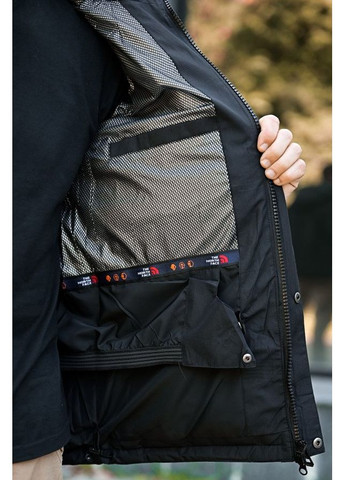 Чорна зимня чоловіча зимова куртка the north face omni-heat чорна Freedom