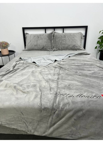 Велюрова постільна білизна Моніка полуторний 150х200 Koloco (366817828)