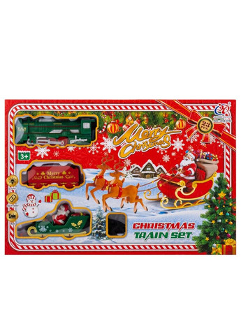 Різдвяний паровоз під ялинку з музикою Merry Christmas 91 см 23 деталі 119126-001 робота від батарейок No Brand (346152622)