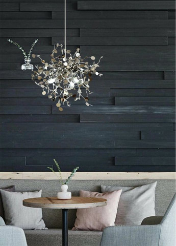 Люстра підвісна на 3 лампочки 27345 Хром 50-200х50х50 см. Sunnysky (335974993)