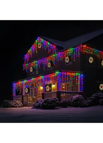Уличная гирлянда Бахрома 50 м 600 LED белый провод Мультиколор 50MWML Garlando (370800908)
