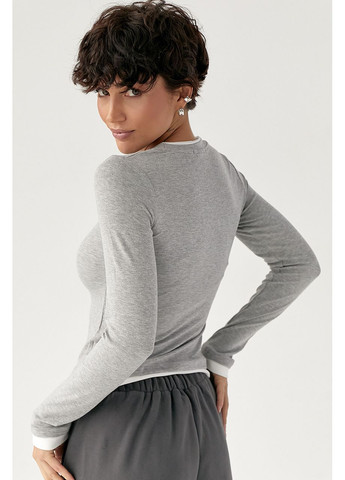 Женский двухслойный лонгслив Lurex (371334041)