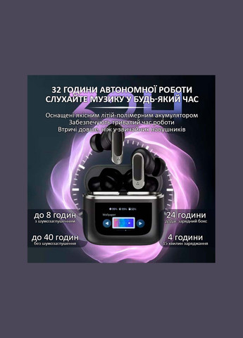 Наушники беспроводные V8 TWS Earbuds с LED дисплеем, Bluetooth 5.3, ANC, 530mAh, IPX5 Gold No Brand (322707502)