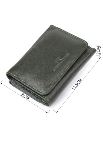 Маленький кошелек удобного формата из натуральной кожи 23076 st leather (394030372)