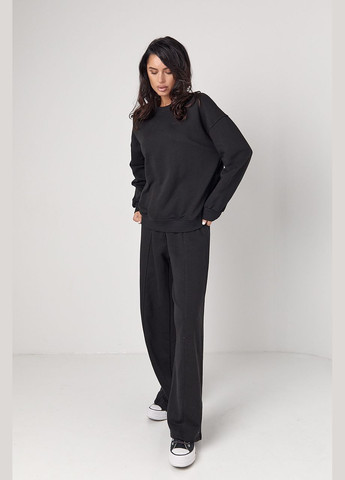 Спортивний костюм з прямими штанами та світшотом - чорний Lurex (300591832)
