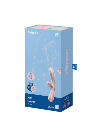 Вибратор-кролик с подогревом Hot Lover Pink SO5544 Satisfyer (303905253)