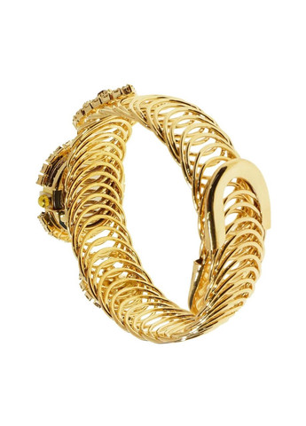 Годинник кварцовий із квітковим орнаментом, золотистий Supretto (318018930)