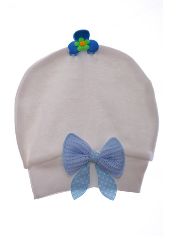 Пінетки та шапка для хлопчика трикотажні з блакитним бантиком. 62 см (38915) BABYKROHA (297199092)