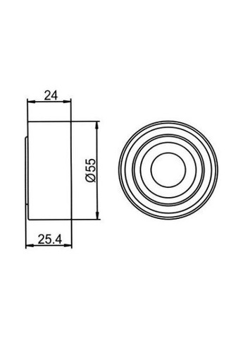 Направляющий ролик газораспределительного механизма GMB (345763539)