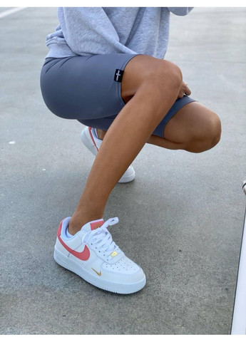 Розовые демисезонные кроссовки мужские nike air force 1 07 rust pink найк аир форс 1 премиум No Brand