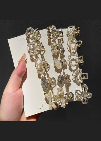 Набор заколок для волос 15 шт. комплект крабиков для малого бокового или заднего закалывания волос No Brand (337342223)