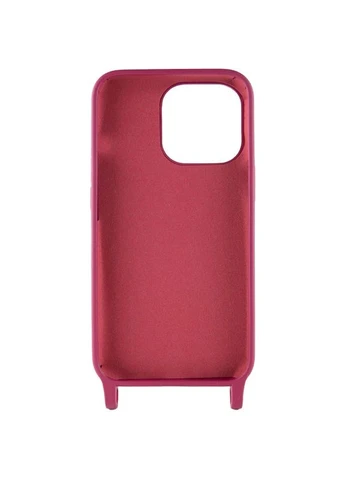 Чехол TPU для Apple iPhone 13 Pro Max 6.7" червоний з ремінцем через плече No Brand (403016448)