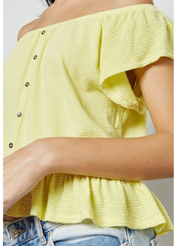 Жёлтая блуза Mango