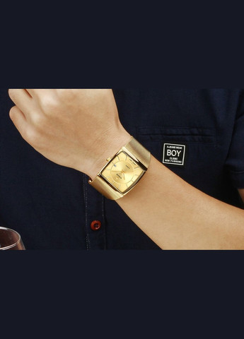 Часы мужские наручные кварцевые классические золотистые WR 8831-Gold (325478512)