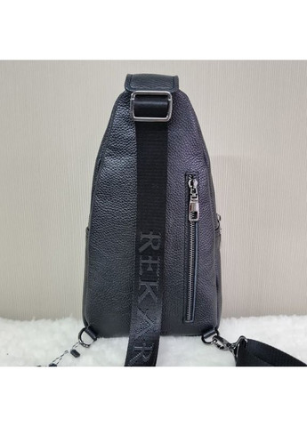 Сумка-слінг чоловіча чорна через плече з натуральної шкіри 68223 Tiding Bag (372792975)