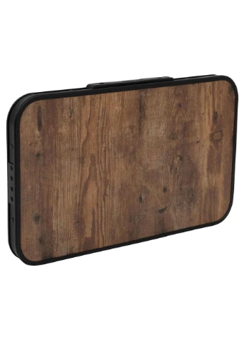Стол Woodbine 56x34 см Black/Wood look (1404191) Bo-Camp (397324052)