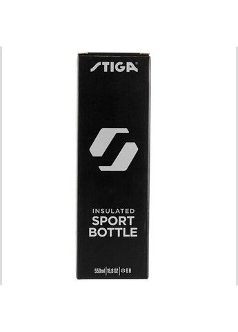 Пляшка для води Water Bottle Steel Black, 550ml Stiga (367596533)