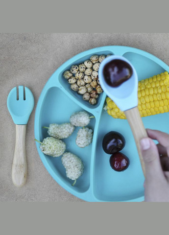 Ложка та виделка Dig In Powder Grey () MinikOiOi 101060057 (335031080)