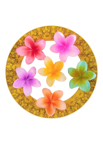 Краб для волос цветок "Плюмерия" No Brand (346591509)