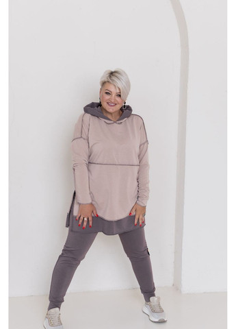 Жіночий прогулянковий костюм великого розміру "Зручність і стиль" | Розмірна сітка в GD/GL Модний простір (364966832)