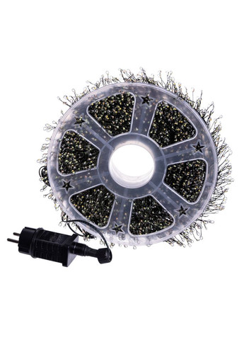 Гирлянда-нить Роса Хвойная лапа 3000 LED 100 метров зеленая нить, мультицвет GarlandoPro (366817167)