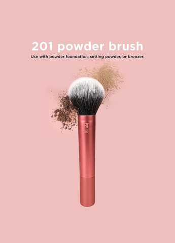 Кисть для пудры и бронзера (Реал Техникс) Powder Bronzer Brush RT201 (20.3 см) Real Techniques (278773748)