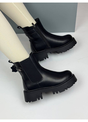 534 Черевики Зимові чорні шкіряні Hengji (372384848)