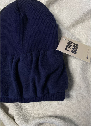 Двухслойная шапка для детей и подростков с отворотом, утеплённая флисом, для холодной осени и зимы Talvi Твіст (370369518)