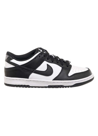 Черные демисезонные детские кроссовки dunk low черный Nike