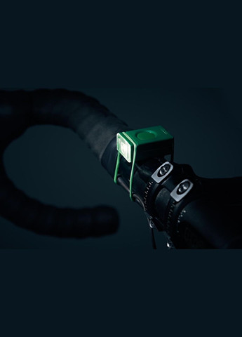 Фонарь велосипедный Block Light Front передний зеленый BOOKMAN (316476140)