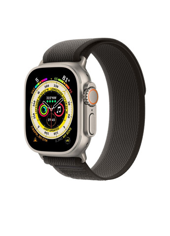 Тканевый ремешок Trail Loop для Apple Watch 38/40/41 mm Black Grey No Brand (304255120)