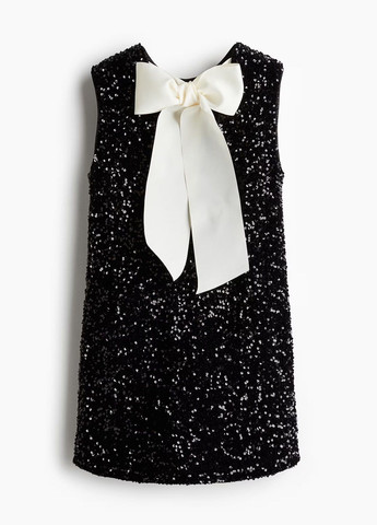 Черное праздничный платье H&M однотонное