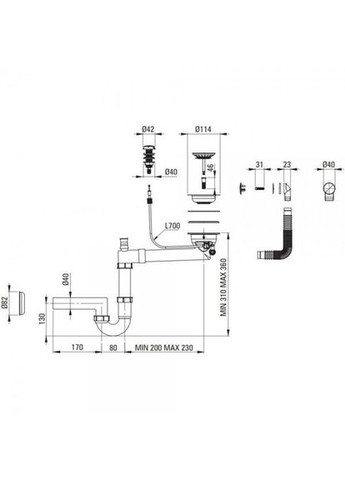 Кухонна мийка Zorba ZQZ N11A Deante (314864164)