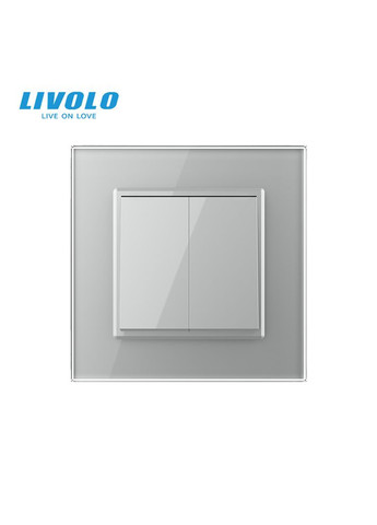 Двухклавишный перекрестный выключатель (VL-C7FCMM10A-1IP) Livolo (371260565)