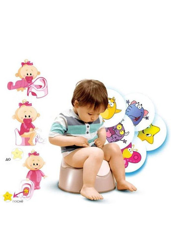 Наклейки для привчання до горщика Smart Potty 5 шт No Brand (327216636)